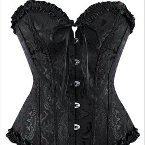 Women Lace up Back Sexy Floral Corset for Women Lingerie Bustier Top Plus 2X